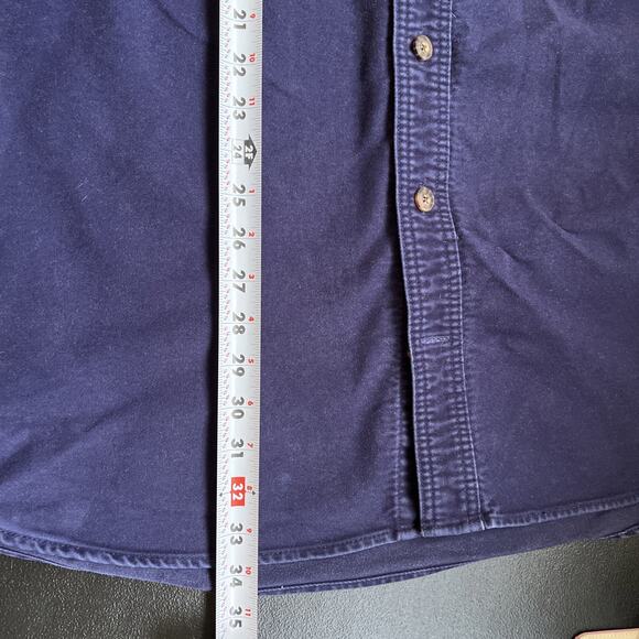 Duluth Shirt Jacket Mens XLT Tall Blue Heavy Cotton Twill Workwear Ranch Field - Picture 12 of 14